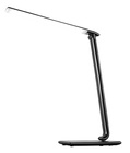 Solight LED stolní lampička stmívatelná, 12W, volba teploty světla, USB, černý lesk, WO37-B