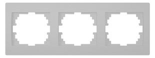 Kanlux Logi trojnásobný vodorovný rámeček stříbrná 25237