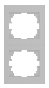 Kanlux Logi dvojnásobný svislý rámeček stříbrný 25240