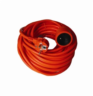 Solight prodlužovací kabel - spojka, 1 zásuvka, oranžová, 30m, PS08