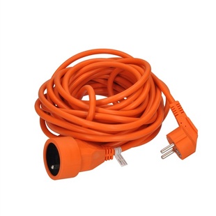 Solight prodlužovací kabel - spojka, 1 zásuvka, oranžová, 10m, PS16O
